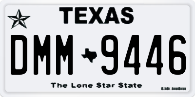 TX license plate DMM9446