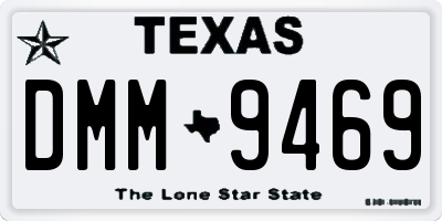 TX license plate DMM9469