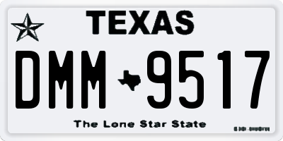 TX license plate DMM9517