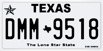 TX license plate DMM9518