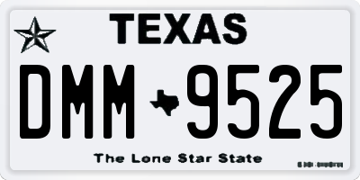TX license plate DMM9525