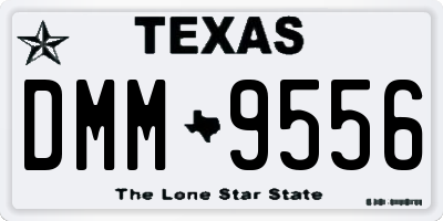 TX license plate DMM9556