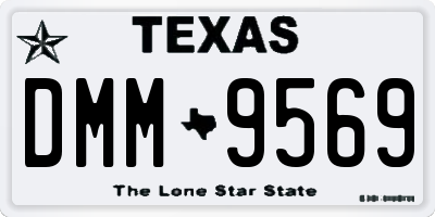 TX license plate DMM9569