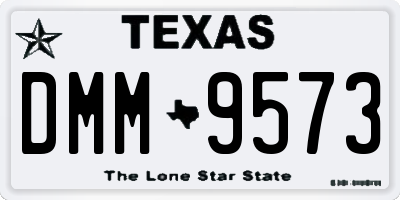 TX license plate DMM9573