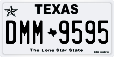 TX license plate DMM9595