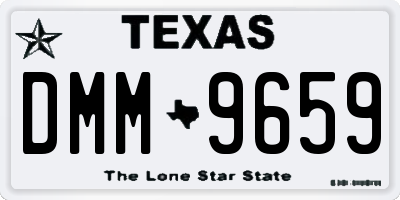 TX license plate DMM9659