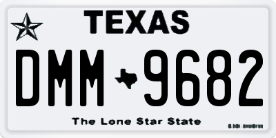TX license plate DMM9682