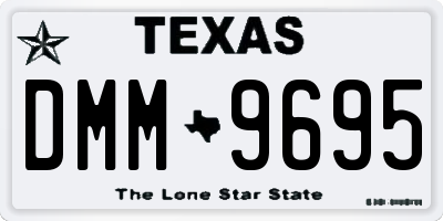TX license plate DMM9695