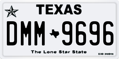 TX license plate DMM9696