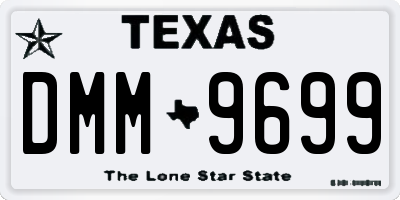 TX license plate DMM9699