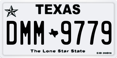 TX license plate DMM9779