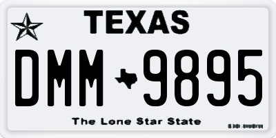 TX license plate DMM9895