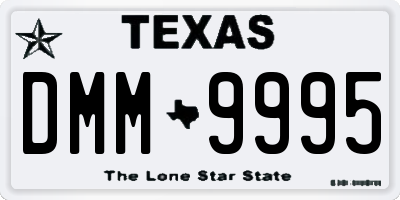 TX license plate DMM9995