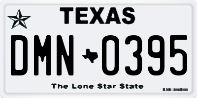 TX license plate DMN0395