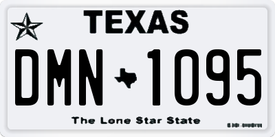 TX license plate DMN1095
