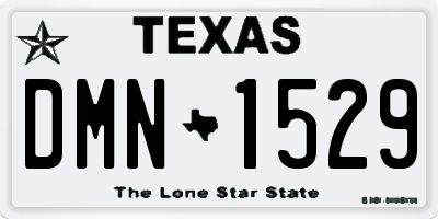 TX license plate DMN1529