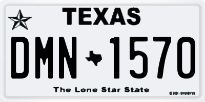 TX license plate DMN1570