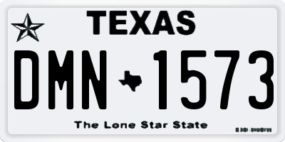 TX license plate DMN1573