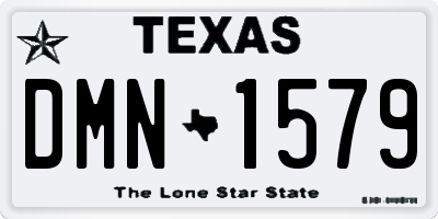 TX license plate DMN1579