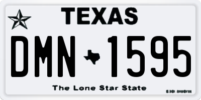 TX license plate DMN1595