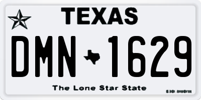 TX license plate DMN1629