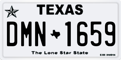 TX license plate DMN1659