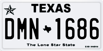 TX license plate DMN1686