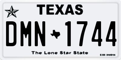 TX license plate DMN1744