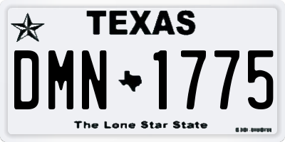 TX license plate DMN1775
