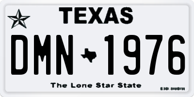 TX license plate DMN1976