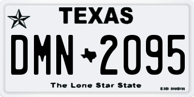 TX license plate DMN2095