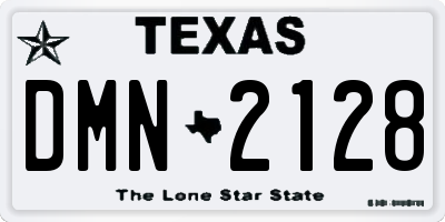 TX license plate DMN2128