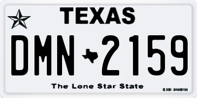 TX license plate DMN2159