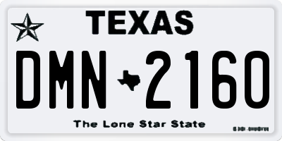TX license plate DMN2160