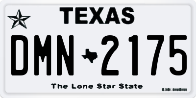 TX license plate DMN2175