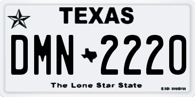 TX license plate DMN2220