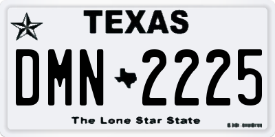 TX license plate DMN2225