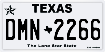 TX license plate DMN2266