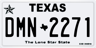 TX license plate DMN2271