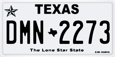 TX license plate DMN2273
