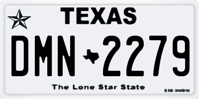 TX license plate DMN2279