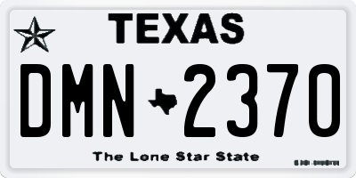 TX license plate DMN2370