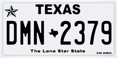 TX license plate DMN2379