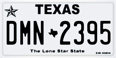 TX license plate DMN2395