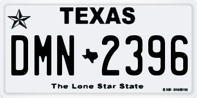 TX license plate DMN2396