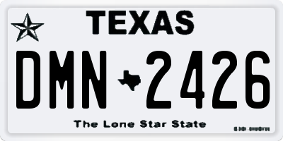TX license plate DMN2426