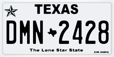 TX license plate DMN2428