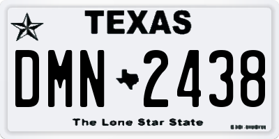 TX license plate DMN2438