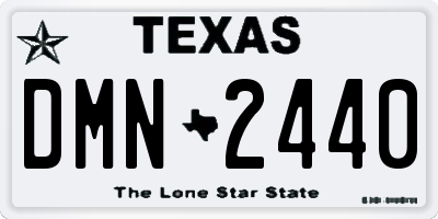 TX license plate DMN2440