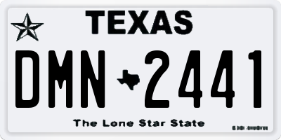 TX license plate DMN2441